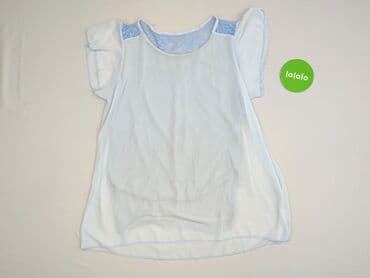 niebieska satynowa sukienka zara: Bluzka damska, rozmiar S — 2