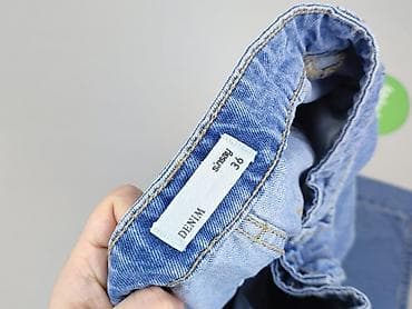 cargo pull and bear: Denim, Spodnie cargo damskie, rozmiar S — 4