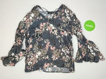 szara bluzki: KappAhl, Bluzka damska, rozmiar M — 2