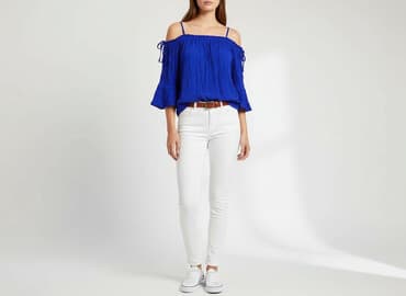 bluzka z odkrytym ramieniem allegro: Dorothy Perkins, Bluzka damska, rozmiar S — 6