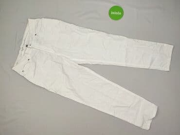 biale leginsy 104: Spodnie materiałowe damskie, rozmiar L — 2