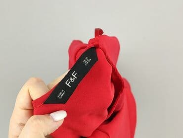 czerwona bluzka z baskinką: F&F, Bluzka damska, rozmiar M — 4