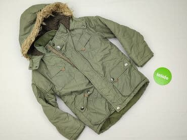 czarna kurtka bershka: Winter jacket, F&F, 10 years, 134-140 cm, condition - Very good — 2