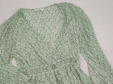 koszula zielone paski: Stradivarius, Bluzka damska, L — 1