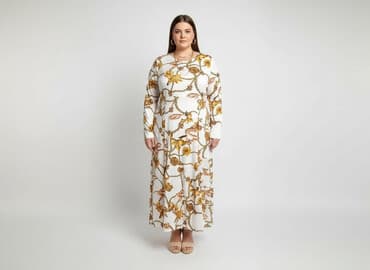 sukienka maxi z długim rękawem na wesele: Women`s dress, size 8XL — 1