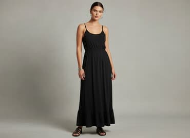 suknie wieczorowe czarne długie: Sukienka damska, rozmiar S — 5