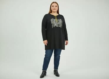 bluzki czarne mohito: Tunika damska, rozmiar 4XL — 6
