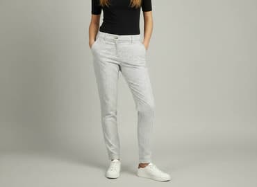 spodnie woskowane zalando: Zabaione, Spodnie materiałowe damskie, rozmiar S — 6