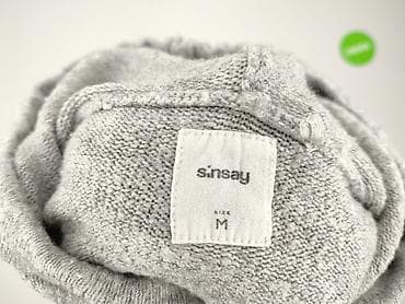 bluza szara: Sinsay, Bluza z kapturem damska, rozmiar M — 4