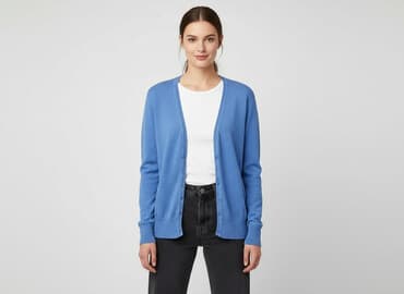 sweter z dekoltem v: Kardigan damski, rozmiar L — 6