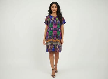 długa sukienki boho: Sukienka damska, rozmiar S — 1