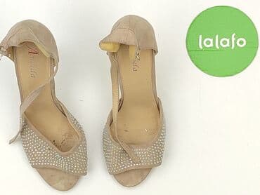 sandały na obcasie beżowe ccc: Półbuty damskie, rozmiar 38 — 2