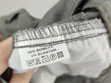 baggy grey jeans: Spodnie materiałowe damskie, rozmiar L — 4