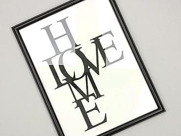 Plakat typograficzny „HOME/LOVE” w ramie - Minimalistyczny nadruk z