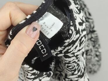 czarną sukienka z białym kołnierzykiem h m: H&M, Sukienka damska, rozmiar M — 6