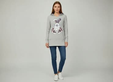 świąteczne bluzy dla całej rodziny: Bluza z kapturem damska, rozmiar S — 1