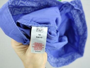 lidl spodnie z lnem: F&F, Spodnie 3/4 damskie, XL — 4