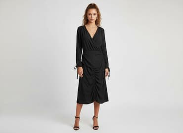 sukienki czarne długie wieczorowe: PrettyLittleThing, Sukienka damska, rozmiar XS — 6