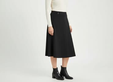 spódnice midi plisowane czarne: Eastex, Spódnica damska, XL — 7