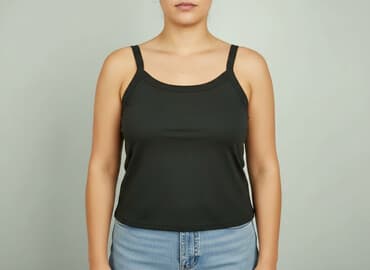 czarne bluzki wiązane pod szyją: Top damski, rozmiar XL — 6