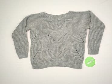 bluzki basic z dekoltem v: Women`s sweater, size 3XL (EU 46) — 2