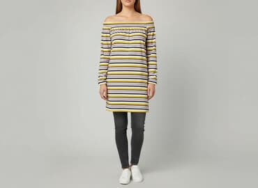 shein zolta sukienka: Sukienka damska, rozmiar L — 6