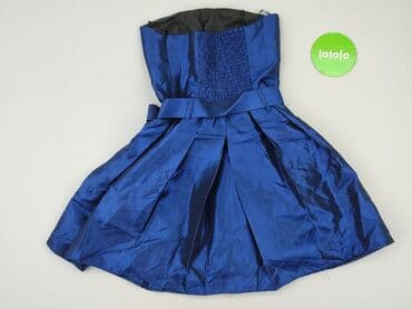 sukienki wieczorowe krótkie niebieskie: Sukienka damska, rozmiar S — 4