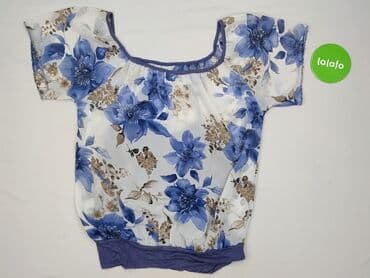 bluzki z krótkim rękawem plus size: Bluzka damska, rozmiar S — 2
