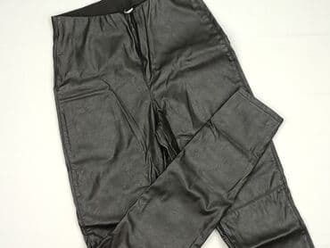 Legginsy: H&M, Legginsy Ze skóry ekologicznej damskie, rozmiar M