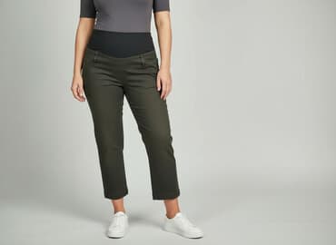 czarne legginsy ciążowe: Spodnie materiałowe damskie, rozmiar XL — 1