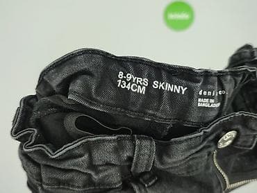 spodnice xl: Spodnie jeansowe, 9 lat, 128/134, stan - Bardzo dobry — 4
