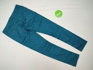 spodnie czerwone w kratę h m: H&M, Material trousers for women, size L — 3