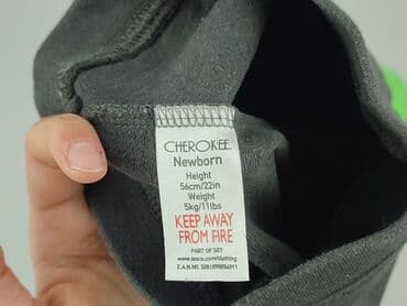 czarne woskowane spodnie: Sweatpants, Cherokee, Newborn baby, condition - Very good — 4