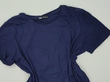 zara koszulka z prążkowanej dzianiny: Zara, T-shirt damski, rozmiar S — 1