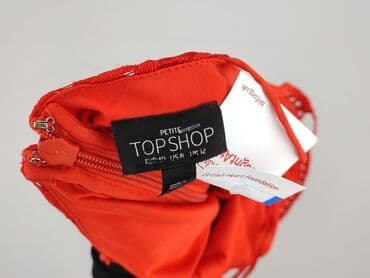 czerwona sukienka czarne rajstopy: Topshop Petite, Sukienka damska, M — 4