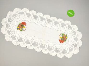 Tekstylia: Serwetka 110 x 50, kolor - Biały, stan - Bardzo dobry — 2