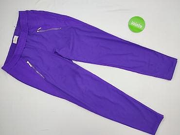 spodnie z pluszu: PULZ, Spodnie materiałowe damskie, rozmiar M — 2