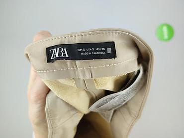 spodnie bdu: Zara, Spodnie materiałowe damskie, rozmiar S — 4
