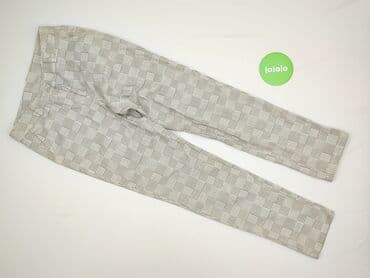 legginsy damskie plus size: Material trousers for women, size S (EU 36) — 2