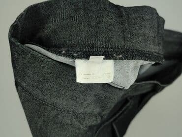 czarne spodnie z białą nitką: Spodnie materiałowe damskie, rozmiar M — 5