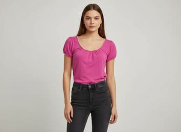 koszulka real rozowa: T-shirt damski, rozmiar S — 6