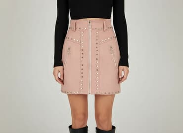 spodnie nabijane ćwiekami: Spódnica damska, S — 7