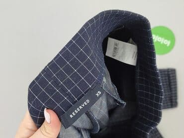 spodnie w kratke reserved: Reserved, Spodnie materiałowe damskie, rozmiar XS — 5