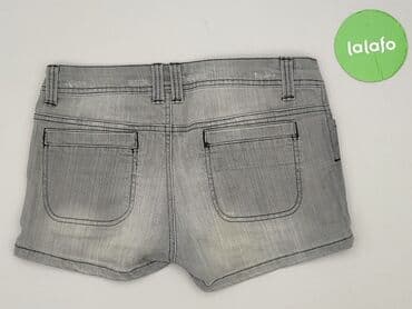 jeansy plus size wysoki stan: Denim, Szorty damskie, M — 3