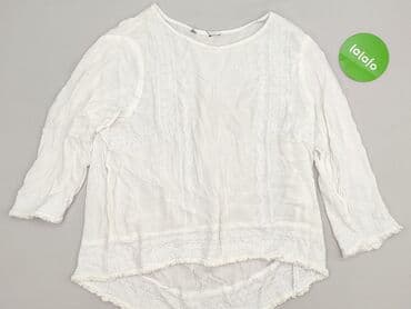 biała jedwabna bluzka damska: Bluzka damska, rozmiar M — 2