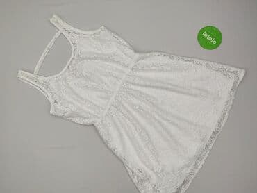 czerwony stanik pod białą bluzkę: PULL&BEAR, Sukienka damska, rozmiar L — 2