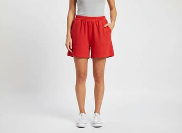 czerwone szorty damskie obcisłe: Pronto Moda, Szorty damskie, rozmiar S — 1