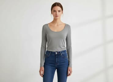 szara bluzka h m: H&M Divided, Bluzka damska, rozmiar M — 7