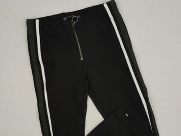 czarne legginsy sportowe z wysokim stanem: Zara, Legginsy Eleganckie damskie, rozmiar M — 1
