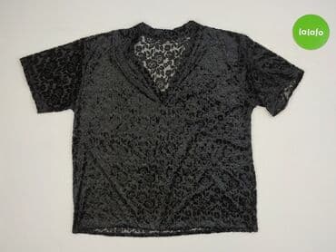 czarne t shirty damskie w serek: T-shirt damski, rozmiar XL — 2